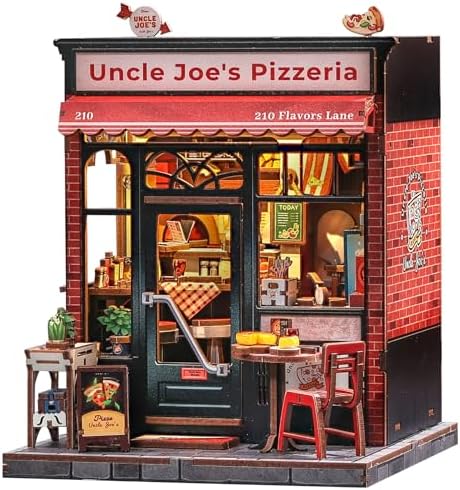 Cutefun Book Nook Kits for Adults - DIY Miniature Pizza Shop House Kit by Cutefun