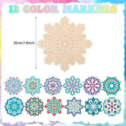 Cinnvoice 24 Pcs Mandala Painting Set for Adults - Image 2