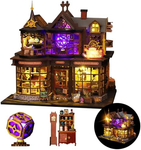 DIY Miniature House Kit Dollhouse Kit for Adults to Build Mini Magic House by Flybean-WonderlandinYourHands