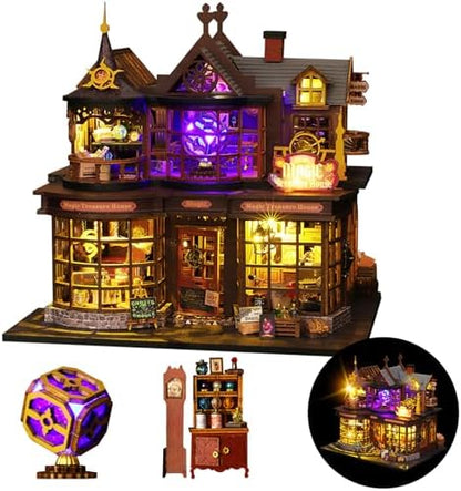 DIY Miniature House Kit Dollhouse Kit for Adults to Build Mini Magic House by Flybean-WonderlandinYourHands