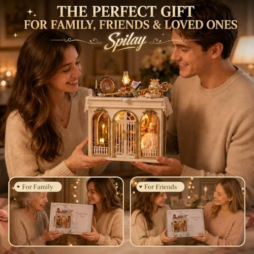 Spilay DIY Miniature House Kit for Adults, Miniature Dollhouse Kit - Image 6