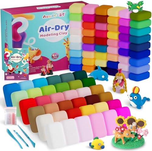 Aestd-ST Air Dry Clay 90 Colors, Modeling Clay for Kids, DIY Magic Clay by Aestd-STqualityclay