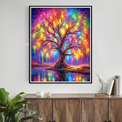 Yunruily Tree of Life Paint by Numbers Adult-Tree of Life Canvas Paint by Numbers for Adults,Painting by Number Canvas for Adults for Gifts and Home Wall Decor(with Gifts Box) 16x20inch - Image 2