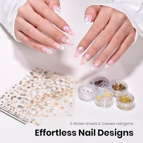 Beetles Nail Art Kit, 510pcs 15 Sizes Gel Nail Tips Nail Art Brushes Set - Image 5