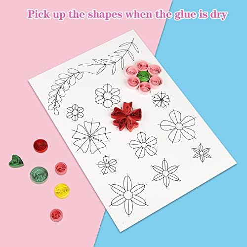 UCEC Paper Quilling Kit with 30 Colors 600 Strips Paper Quilling Supplies - Image 6