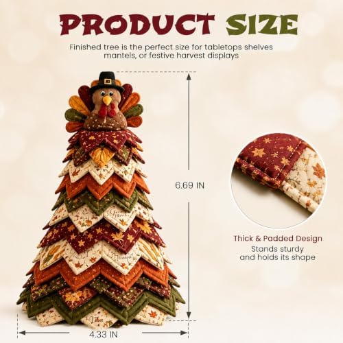 Daily Partner Americana Christmas Tree Quilt Kit - Image 3