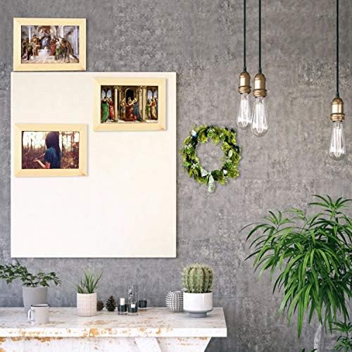 Vumdua 10 Pack Wood picture frames for crafts, Unfinished Wood Photo Frames, Craft Frames Set For Arts Crafts, DIY Painting Projects - For Adults and Kids Craft (5 x7 Frame Size Holds 4 x6 Pictures) - Image 4