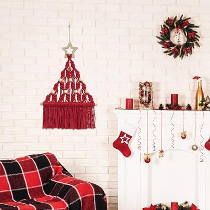 Christmas Tree Macrame DIY Kit Boho Style Handmade DIY Kit Decor Ornament - Image 5