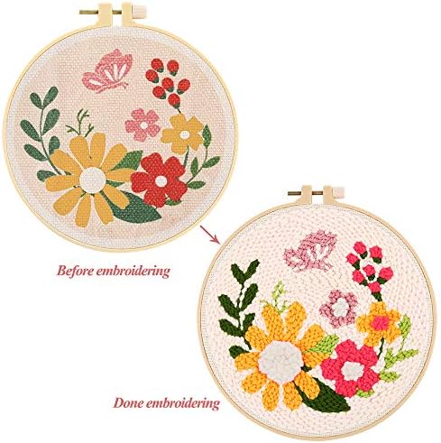 Pllieay Punch Needle Embroidery Starter Kits for Kids and Adults Beginners - Image 3