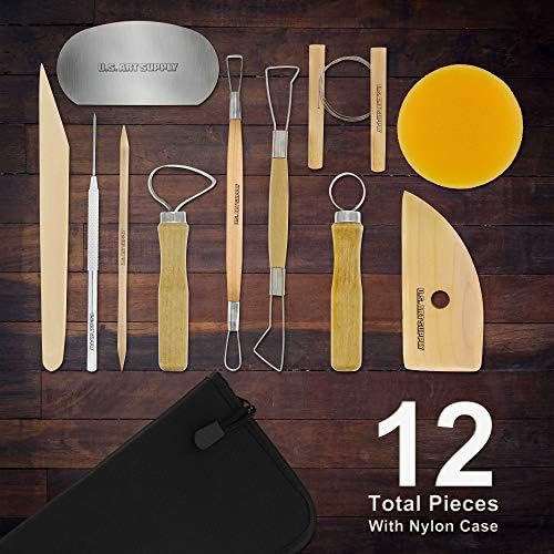 U.S. Art Supply Pottery & Clay Tools Set (12-Piece) - Image 2