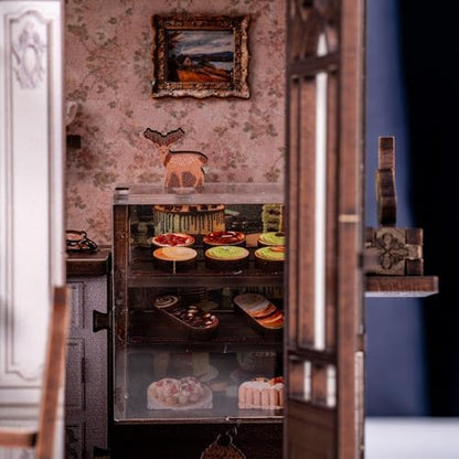 Book Nook Kit, DIY Miniature House Coffee Shop Dollhouse - Image 5