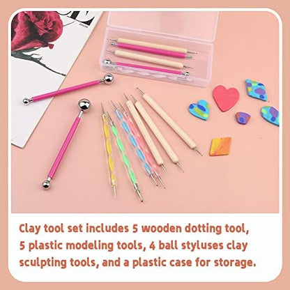 LOKUNN 14 PCS Dotting Tools Ball Styluses Dotting Tools for Painting - Image 3