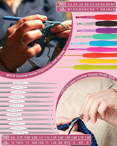 Coopay Crochet Kit for Beginner, Crochet Starter Kit with Portable Case - Image 6