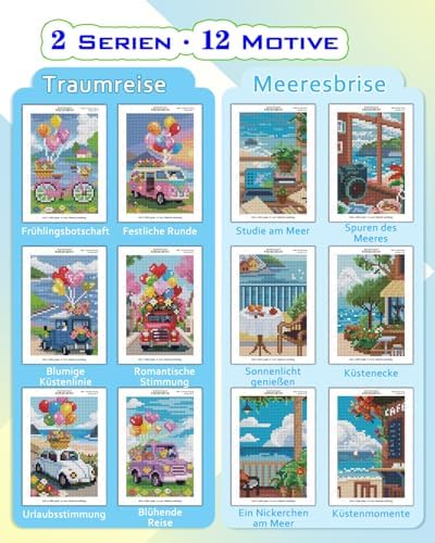 forever young Sea Echo & Dream Journey Small Diamond Art Kits, 5x7In Canvas - Image 2