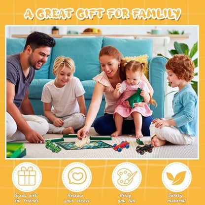 Beeveer 20 Pcs Unfinished Wooden Cars DIY Toys, Paintable Toy Cars Crafts to Paint for Students Home Activities Family Time Handicraft Projects Party Favors (Popular) - Image 6