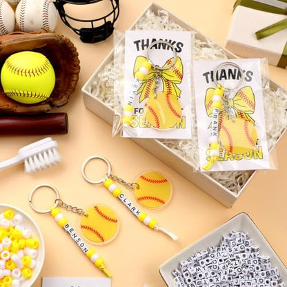 Suncalla 984 Pcs 24 Set Softball Keychain Making Kit DIY Ball Bag Tag Craft - Image 5