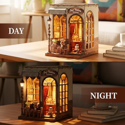 Book Nook Kit, DIY Miniature House Dollhouse Kit for Adults and Teens - Image 4