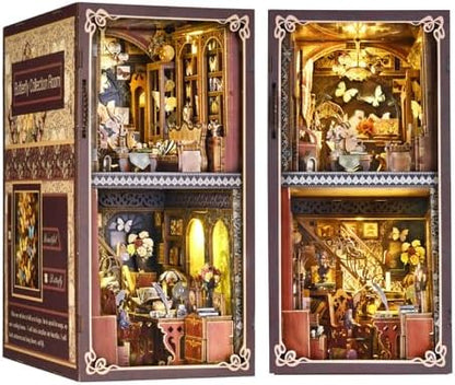 Book Nook Kit, DIY Miniature House Dollhouse Kit 3D Puzzle for Adults by ETKVR