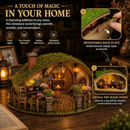 Spilay DIY Miniature House Kit for Adults, Miniature Dollhouse Kit - Image 4