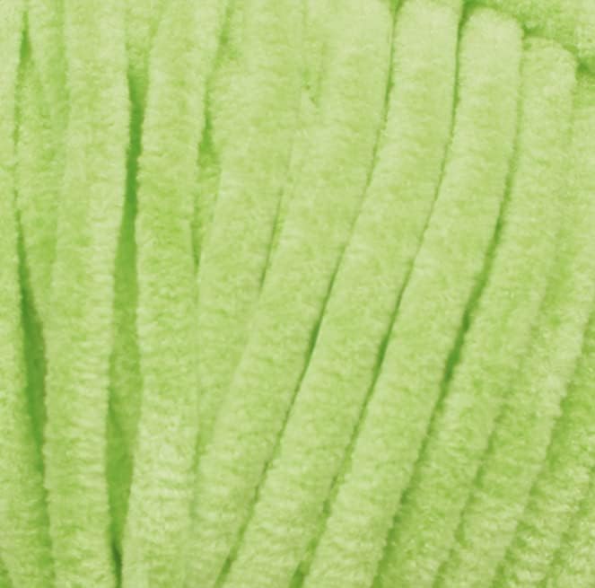 Estako Velvet Chenille Blanket amigurumi Yarn for Crocheting and Knitting Super Bulky 100 gr (132 yds) (1950-Pistachio)