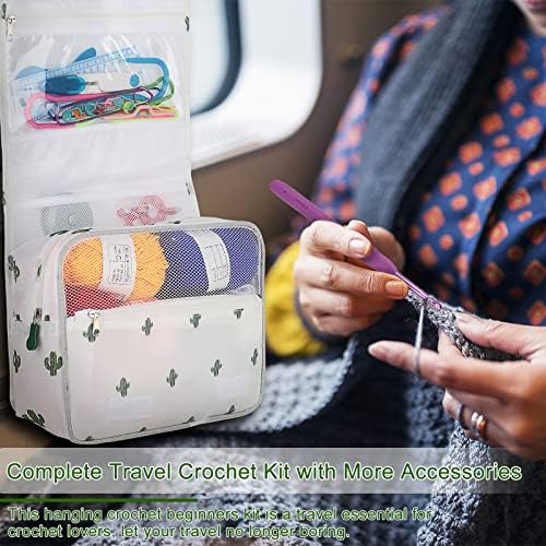 Coopay Upgraded Crochet Kit for Beginners, All-in-One Crochet Kits (63Pcs) - Image 3