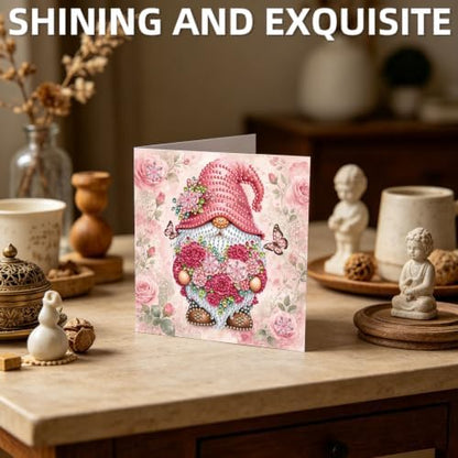 POETRYDRAW DIY Diamond Art Painting Greeting Card Kit, Creative Craft Set for Card Making，Flower Goblin - Image 7