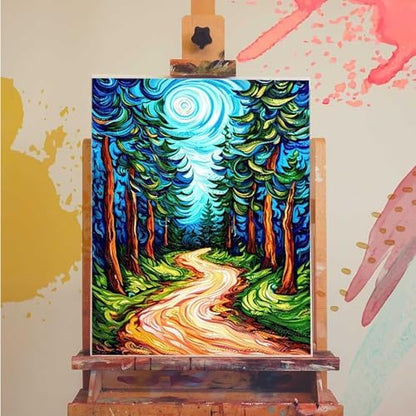 Tree Paint by Numbers Kit for Adults Plant Paint by Numbers, DIY Acrylic Watercolor Oil Painting Kits for Adults Beginners with Brushes, Hobbies for Women for Home Wall Decor, Gifts 20x26 in 4-50 - Image 3