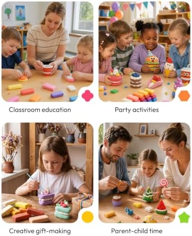 JUPITEARTH Air Dry Clay for Kids, 36 Colors Modeling Clay Kit - Image 6
