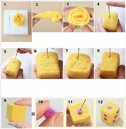 Mayboos Needle Felting Starter Kit, Wool Roving 40 Colors Set - Image 6