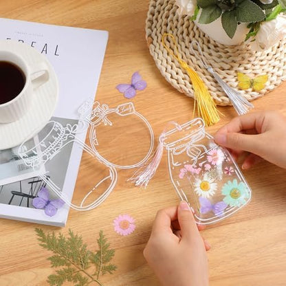 TaoBary 152 Pcs Dried Flower Bookmark Set DIY with Tassels, Macaron Color - Image 6