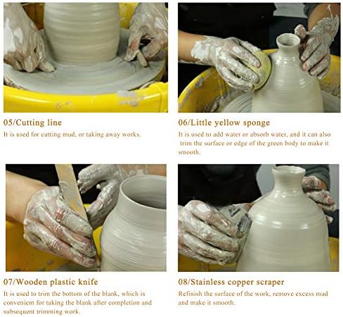 8 Pieces Pottery Tools, Clay Tools, Cay Sculpting Tool - Image 5