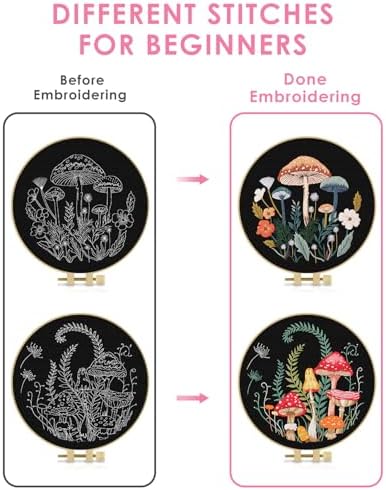 TINDTOP Embroidery Kit for Adult Beginners, Embroidery DIY Starter Kit - Image 3