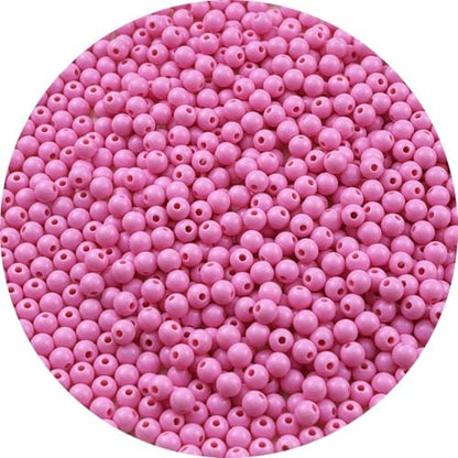 700pcs Acrylic Round Beads for Crafts 6mm Resin Candy Color Spacer Beads with Hole for Jewelry Making Sewing Crafts Decoration Necklaces Bracelets Earrings Supplies(Pink) by Unknown