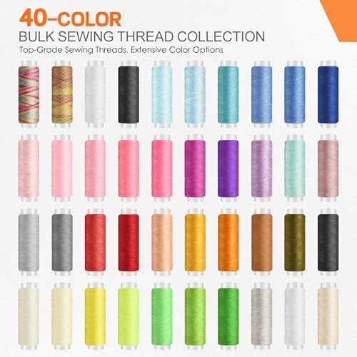 SUTQIGUI Sewing Kit for Adults with Heavy Duty Fabric Scissors, 241 Pcs Newly Upgraded Hand Travel Sewing Kit Professional Needle and Thread Kit, Portable Sewing Supplies for Travel Home Beginners - Image 3