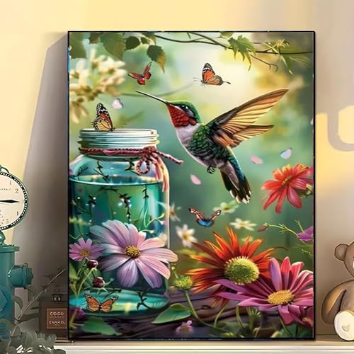 Arttoplus Hummingbird Paint by Numbers Kit for Adults Beginner 16x20 inch - Image 3