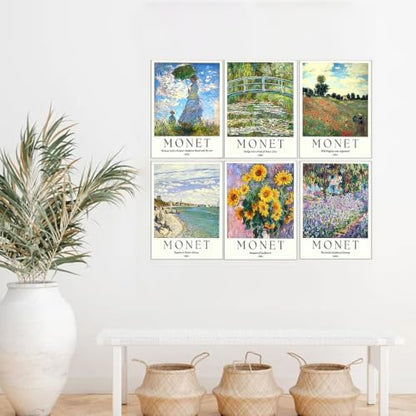 6 Pack Monet Paint by Numbers Kit for Adults Beginner (Without Frame) - Image 2