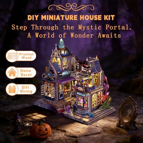 YSWOOD WORLD DIY Miniature House Kit for Adults, Mini House Kit with LED - Image 2
