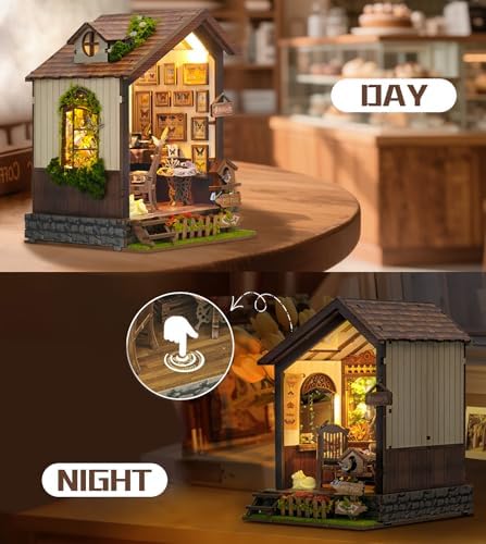 Roroom DIY Miniature House Kit, Botanical Butterfly Studio Dollhouse Kit - Image 5