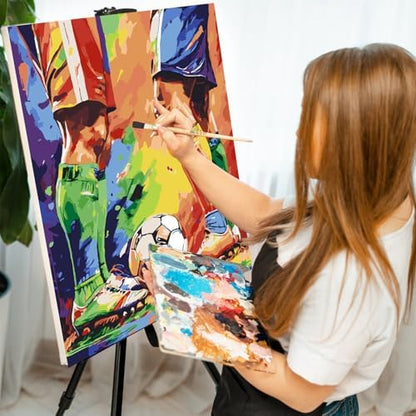 Paint by Numbers Kit for Adults, Soccer Match Number Painting, 16 x 20 Inch - Image 6