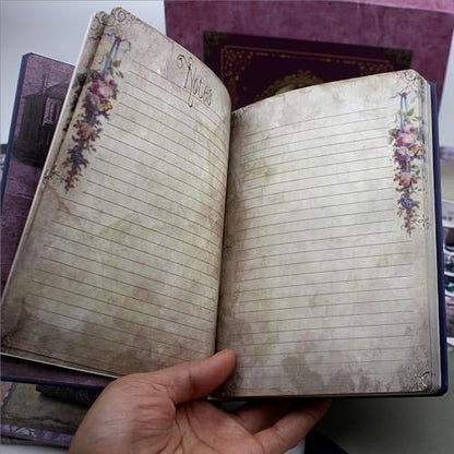 Diuhofart Ultimate Vintage Scrapbook Supplies & Junk Journal Kit - A6 Retro Notebook, Aesthetic Stationery Supplies, Craft Gift Set for Women, Perfect for Journaling & Scrapbooking - Image 5