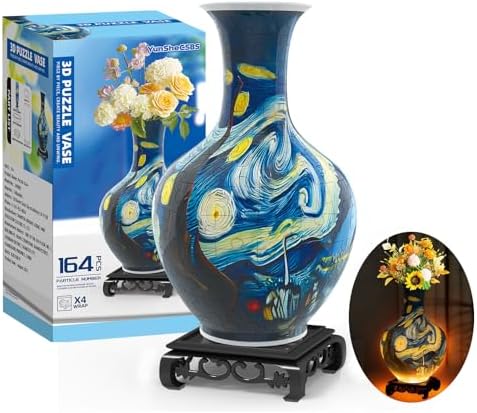 YunSheCSBS 3D Puzzle Vase for Adults with 164 Plastic Pieces, Adult Crafts by Unknown