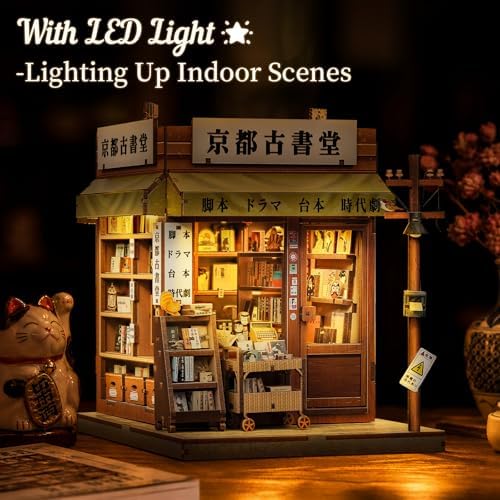 Fsolis Japanese Book Nook Kit - DIY Miniature House Kit - Image 2