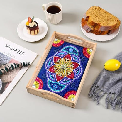 EWJRNSF Diamond Art Kits for Adults Wooden Serving Trays with Handles - Image 7