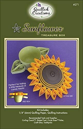 Quilled Creations Sunflower Treasure Box Miniature Kit by Quilled+Creations