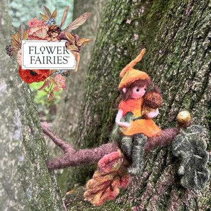 Wizardi Beginner Needle Felting Kit for Adults - Acorn Fairy. Fantasy Felting Kit 12cm Tall. Felting Tools. Wool Felting Supplies. Felt Crafts. Wool Felt. The Makerss - Image 2