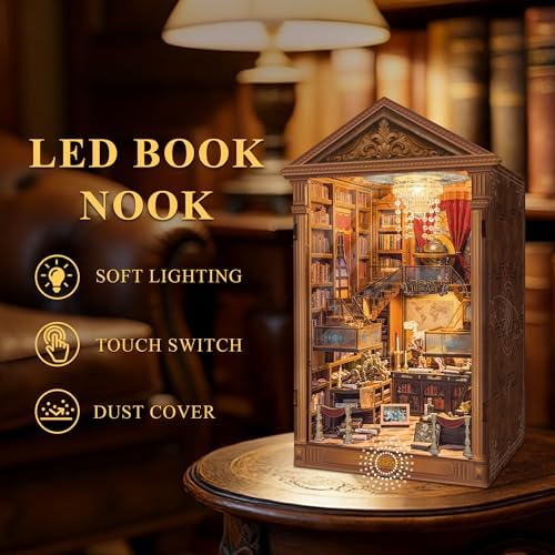 Book Nook Kit DIY Miniature House 3D Wooden Puzzle - Reading Hall - Image 5
