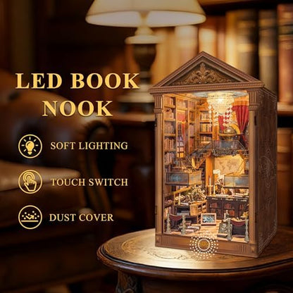 Book Nook Kit DIY Miniature House 3D Wooden Puzzle - Reading Hall - Image 5