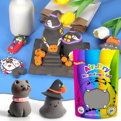 ifergoo 100g Gray Air Dry Clay, 3.5oz DIY Creative Modeling Clay for Kids - Image 4