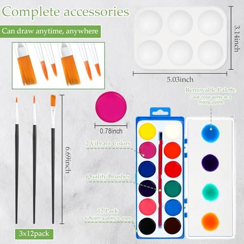 Ctosree 12 Sets Pre Drawn Canvas Kit for Painting,Butterfly,8 x 10 in - Image 4