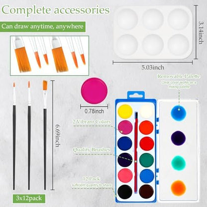 Ctosree 12 Sets Pre Drawn Canvas Kit for Painting,Butterfly,8 x 10 in - Image 4